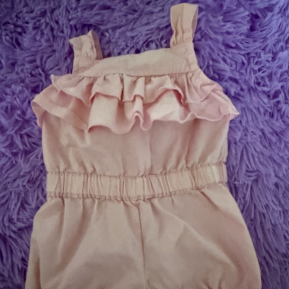 First Impressions Pink Baby Romper - Size 3 - 6 months - Preloved